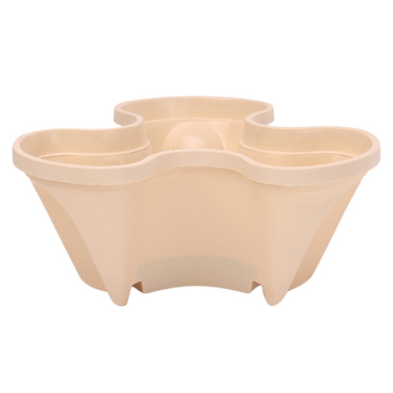 Plastic Stackable Vertical Flower Plant Pot Seedling Holder Garden Planter Decor Suitable For Growing ,Herbs Flowers, Strawberry: Apricot
