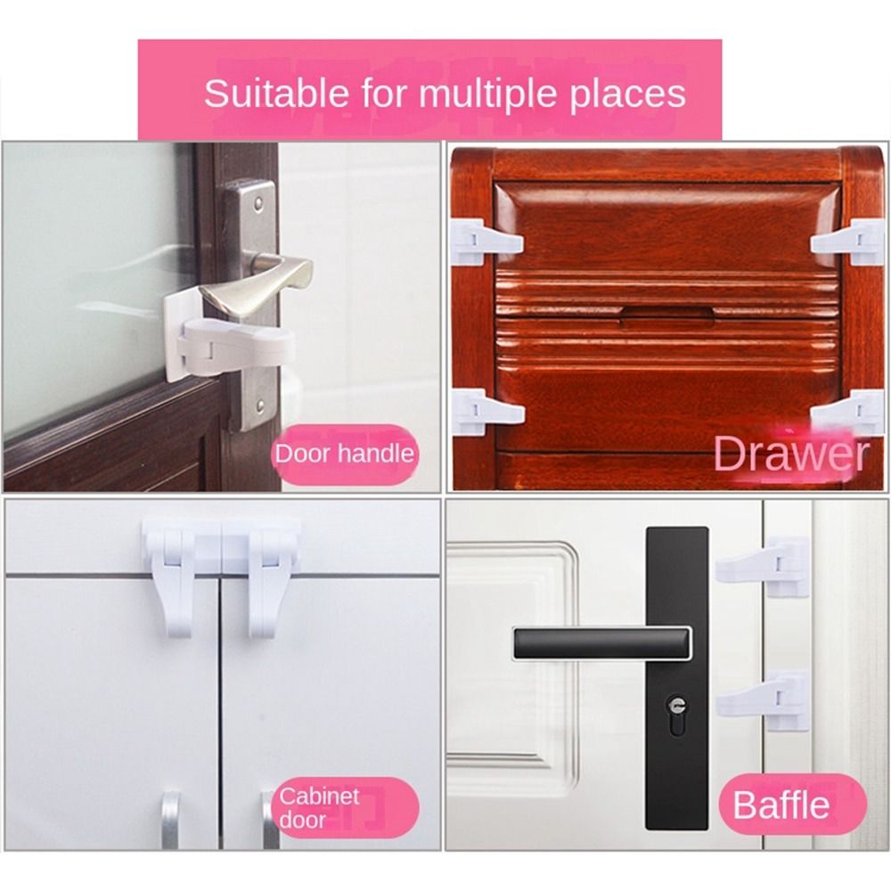 Levier de porte pour enfants, serrure d'armoire, serrures de porte pour bébé, serrures de circulation, poignée d'ouverture pour enfants, équipement de sécurité pour bébé