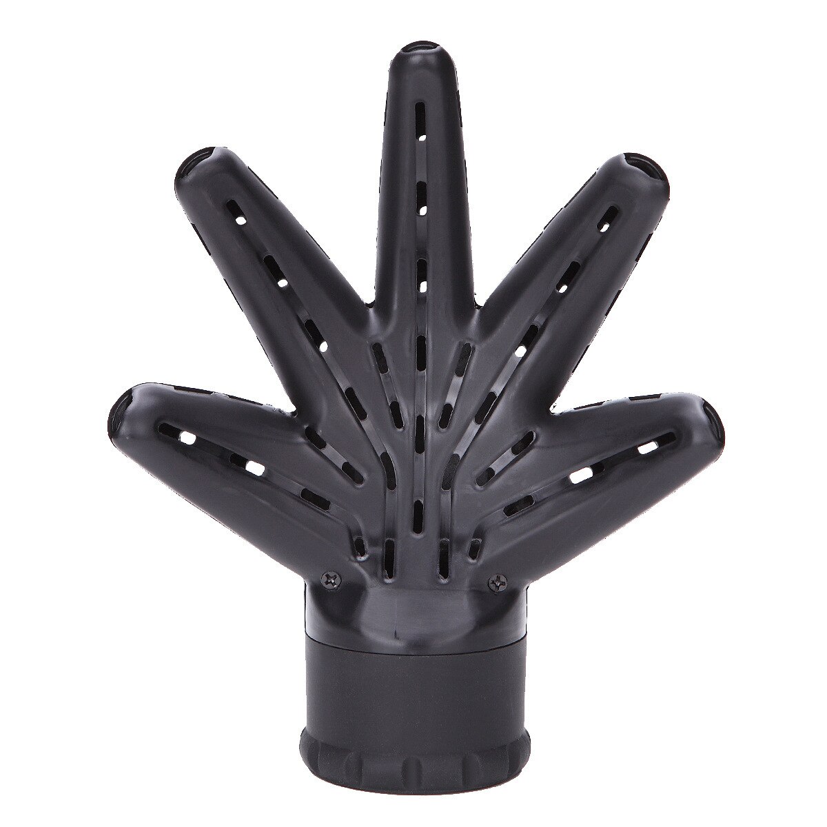Diffuseur de cheveux en plastique en forme de main Salon de coiffure accessoires de sèche-cheveux pour cheveux bouclés créer des cheveux moelleux: Black