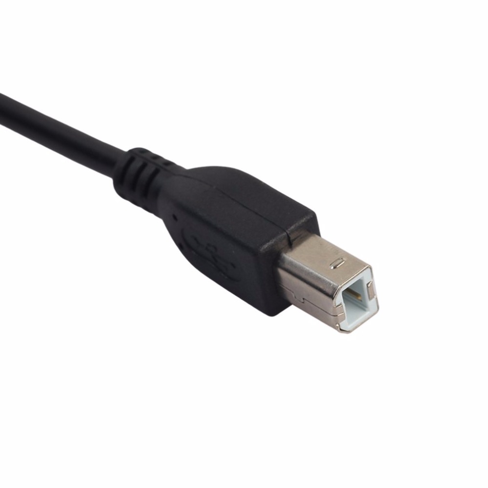 1.5m 3m USB 2.0 AM-TO-BM High Speed Cable Lead A to B Long Black Shielded Compatible Printer Scanners Hard Disk Stable