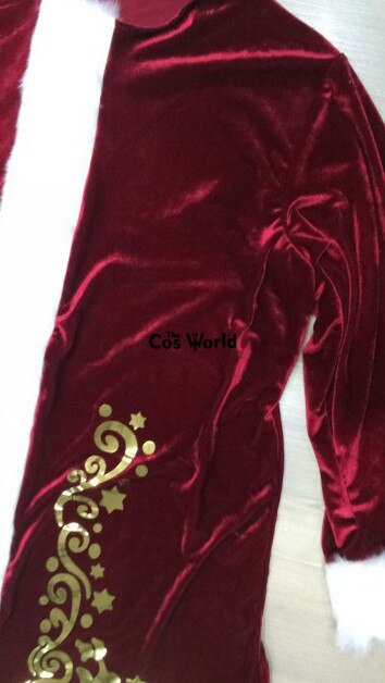 Mens Adult Santa Claus Father Christmas Costumes Festival Party Suit Xmas Uniform Outfit Cosplay Costumes Full Sets