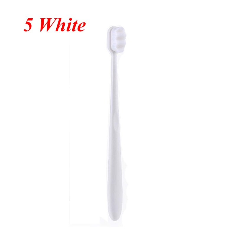 Micro-brosse à dents Nano pour adulte, à poils Ultra doux, 20000 poils, pour les dents sensibles, en retrait de gomme buccale, 10/20 pièces: 10white no box