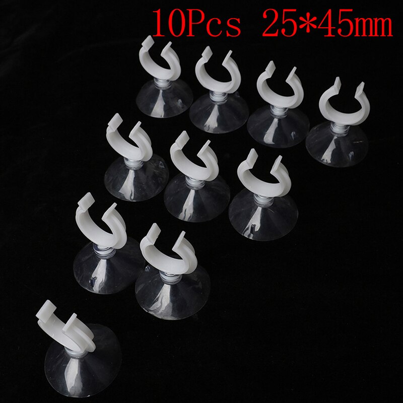10Pcs Useful Aquarium Fish Tank Suction Cup Sucker Holders For Air Line Tube Hose Pump: 25X45mm