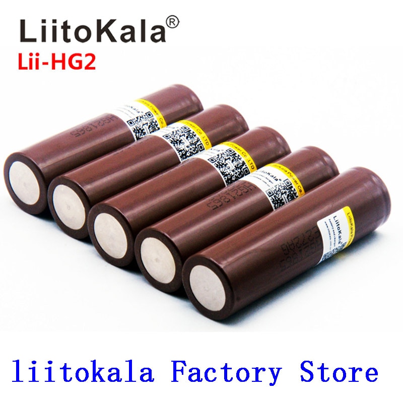 Liitokala HG2 18650 3000 Mah Batterij 3.6 V De Ontlading 30A Gewijd Batterij
