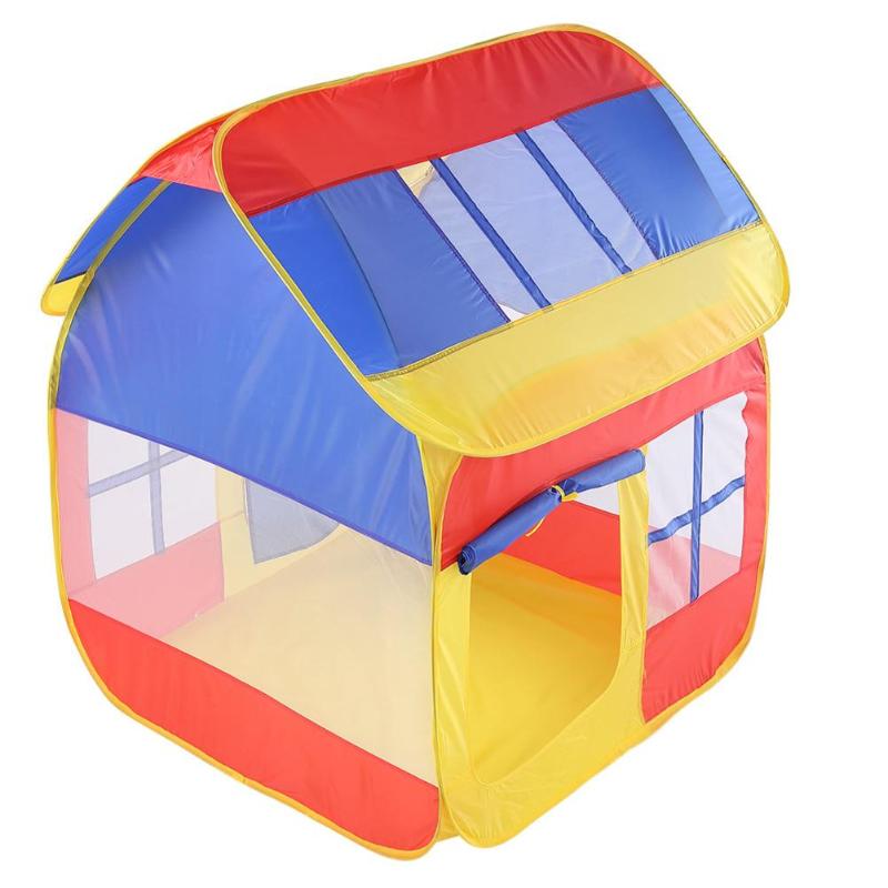 Child Camping Play Tent House Portable Kids Indoor Outdoor Playing House Toy Foldable Children Ocean Pit Pool Game Tents Toys