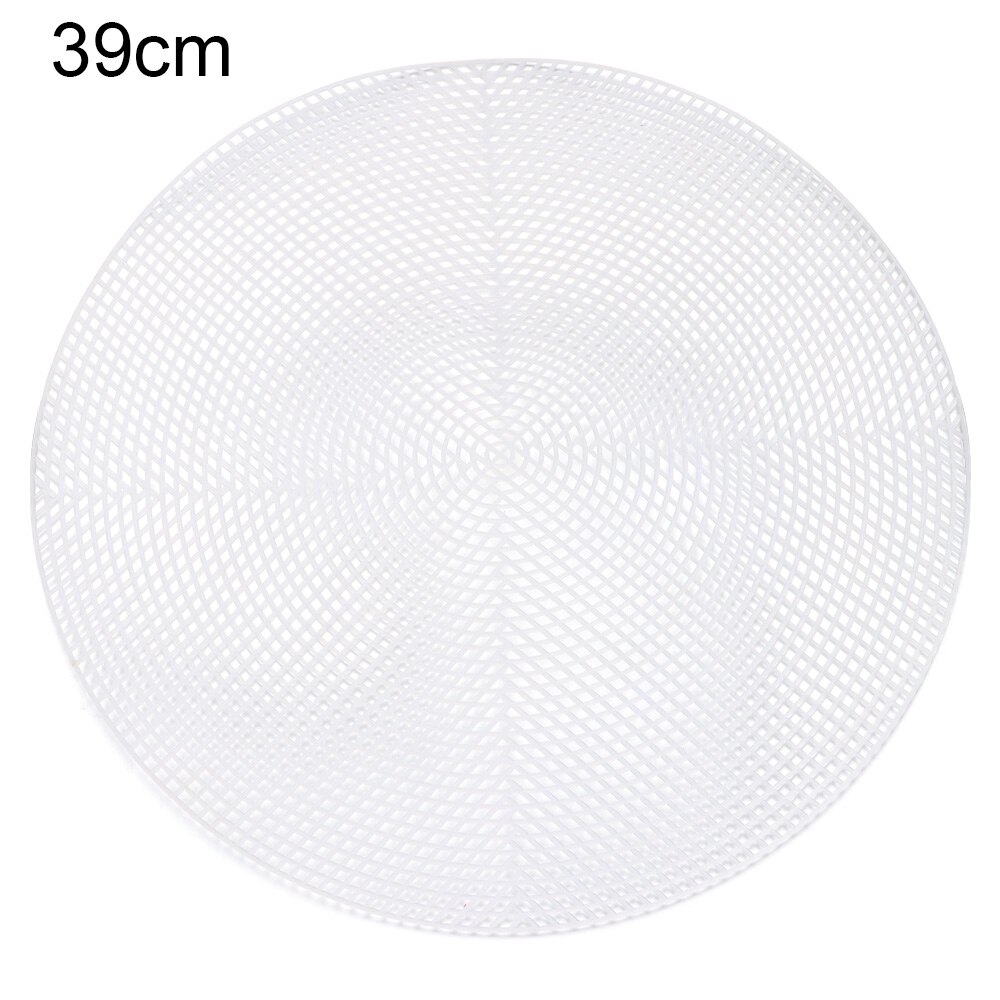 Round Grid Board for Weaving Bag Plastic Knitting Helper Knit Sheet Easy Knitting Accessories DIY Hand Bag White Net Cover: 39cm