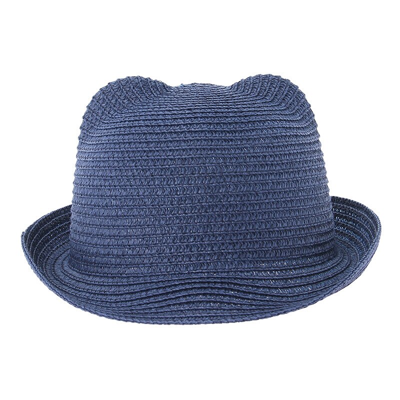 Sombrero para el sol para niños y niñas, sombrero de paja para bebés y niños, sombrero para la playa con orejas de Panamá, bonito, primavera y verano: 7