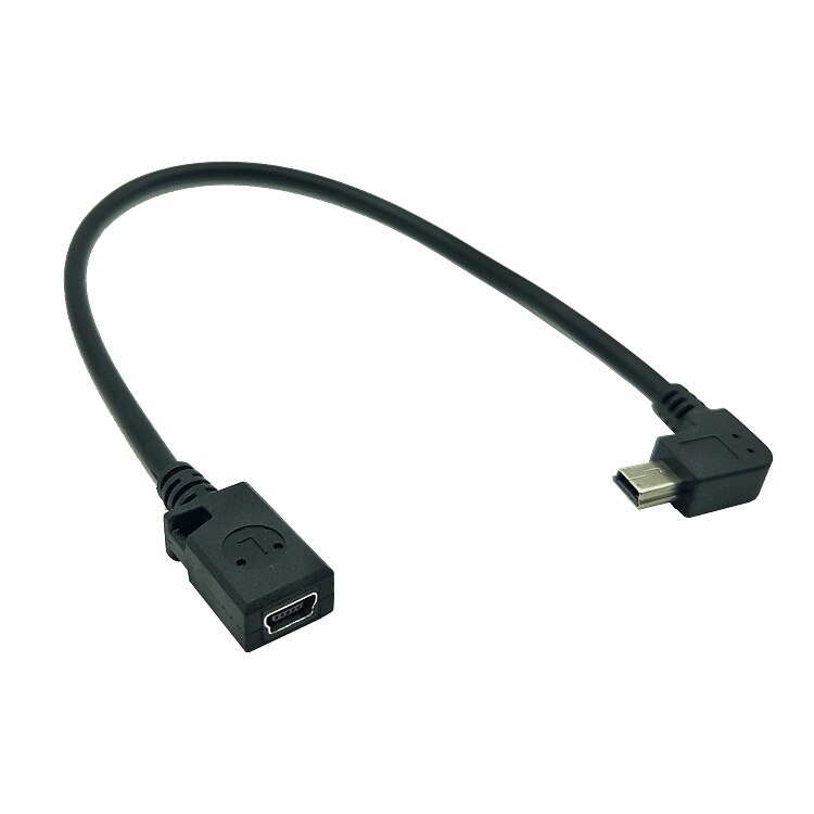 90 Degree 4 angle mini USB Female to Mini B 5 Pin Male cable Adapter
