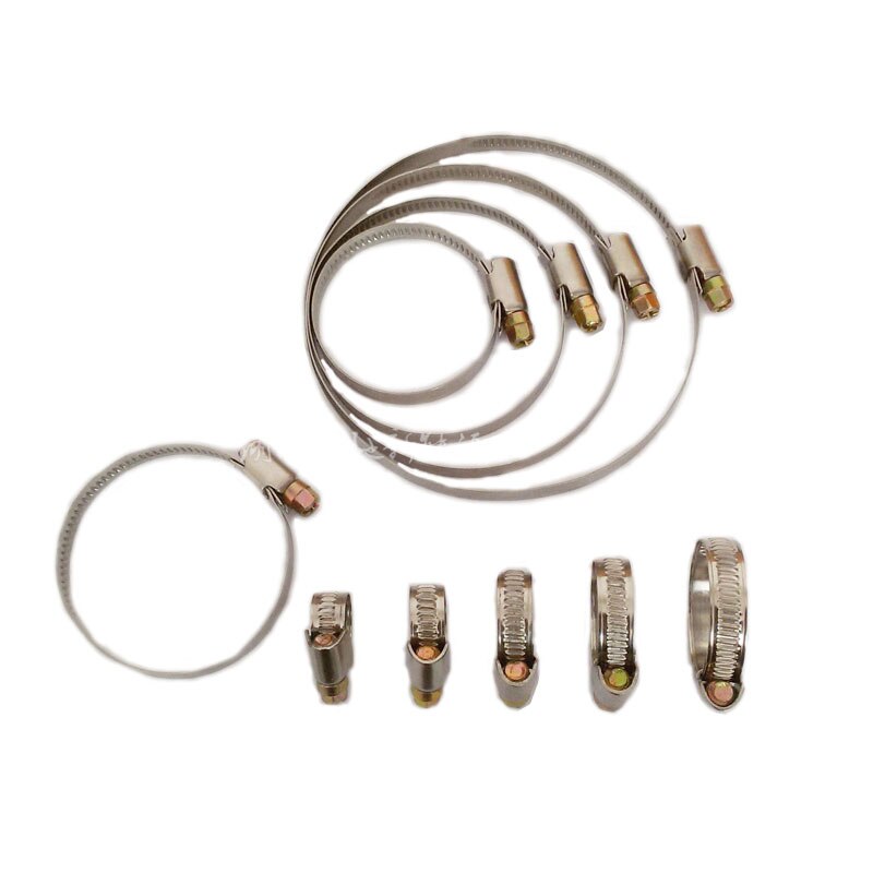 Stainless steel car hoop Germany style pipe clamp quick connector tubing clip hose clamp 2pcs