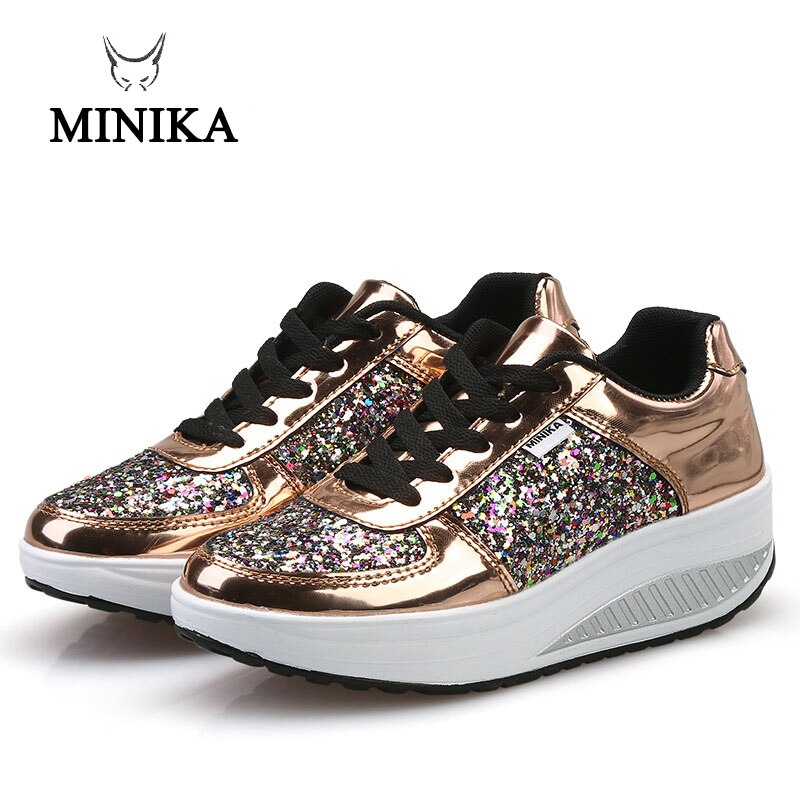 Winter High Increasing Shake Shoe Women Sapato De Fitness Shoes Zapatos De Mujer Hard-wearing Sport Sneakers Sapatos