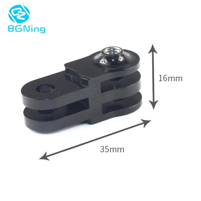BGNing – bras pivotant en métal, adaptateur à Joints droits, montage en Aluminium dans la même Direction, pour Gopro Max 9 8 7 SJCAM, caméra d'action