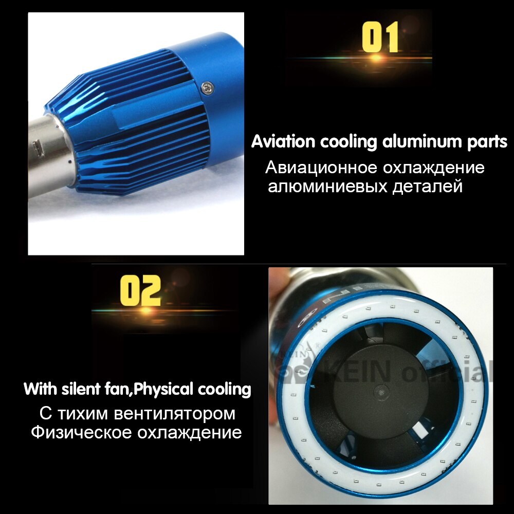 Geen angel eyes cob motorfiets led-licht  h4 ba20d h6 hs1 locomotief led-koplamp highlight chip koplamp scooter accessoires