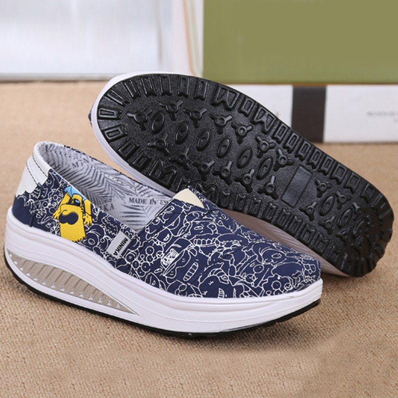 Kvinnor lägenheter plattform loafers dam mockasin skor kvinna höst slip on casual damskor kilar skor