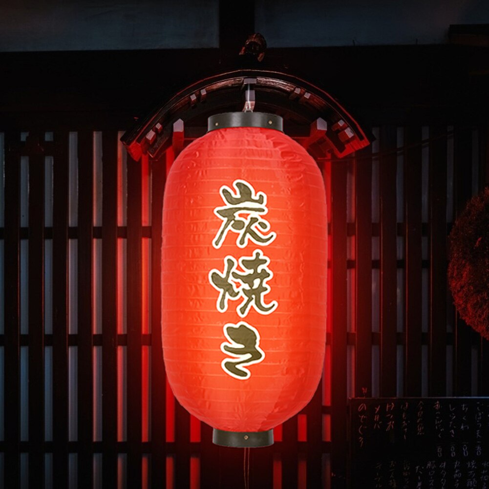 Vandtæt japanske lanterner restaurant tegn restaurant 10 tommer pub bistro ornament år udendørs fest dekoration