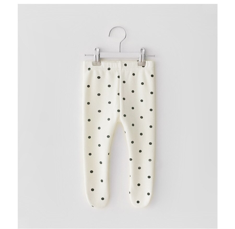 Baby Leggings Newborn Baby Pants Polka Dot Baby Girl Boy Pants Cotton Girl Trousers Infant Baby Pantyhose Kids Toddler Pants: 220K01Romper1 / 24M