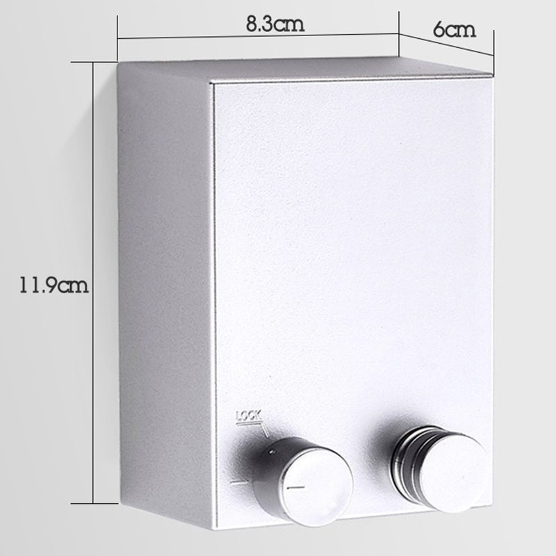 4.2M Double Row Clothesline Wall Mounted Retractable Clothes Dryer Steel Rope Wall Hanger Laundry Dryer Indoor Clothes Line: sliver-1