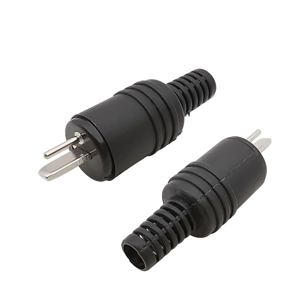 Conector de clavija DIN de 2 pines, señal de alimentación DIN de 2 pines, enchufe macho, altavoz HiFi, Cable de Terminal de tornillo de Audio, conector de soldadura