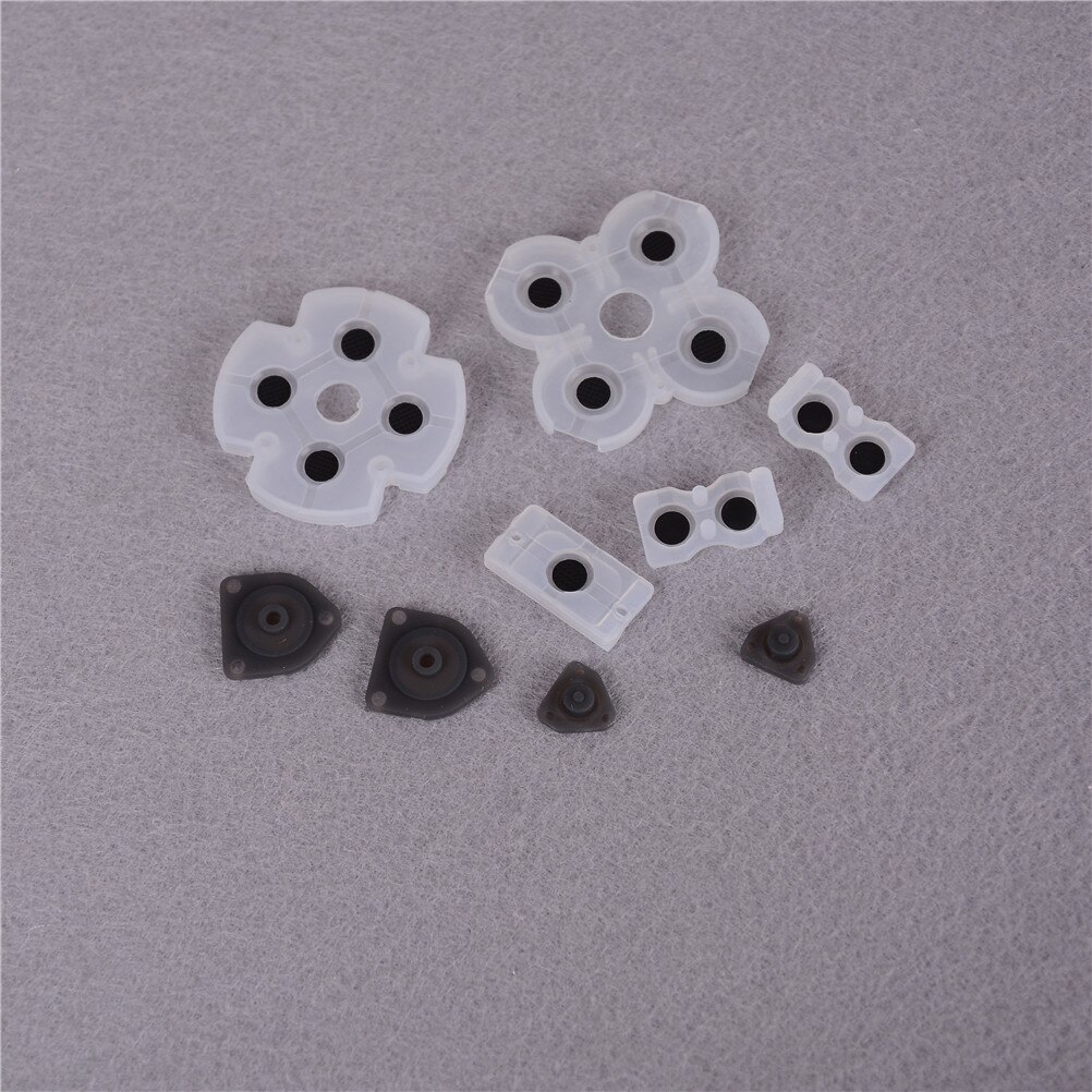 9 stuks/set siliconen knop pads siliconen rubber geleidende pads - voor  ps4 controller reparatie onderdelen