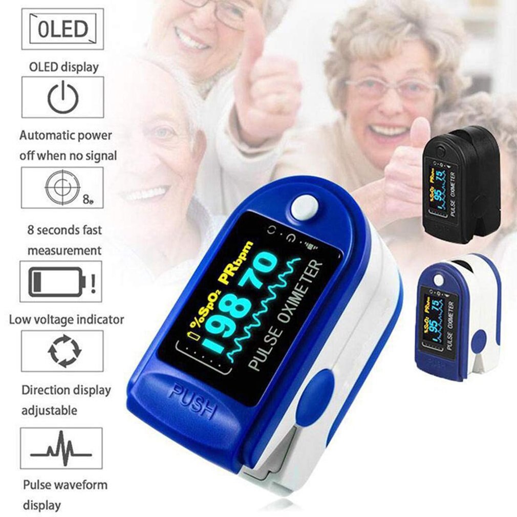 Vinger Oximeter Zuurstofverzadiging Blood Oxygen Monitor Finger Clip Hartslagmeter Oxymetrie Pulsoximeter Saturatiemeter