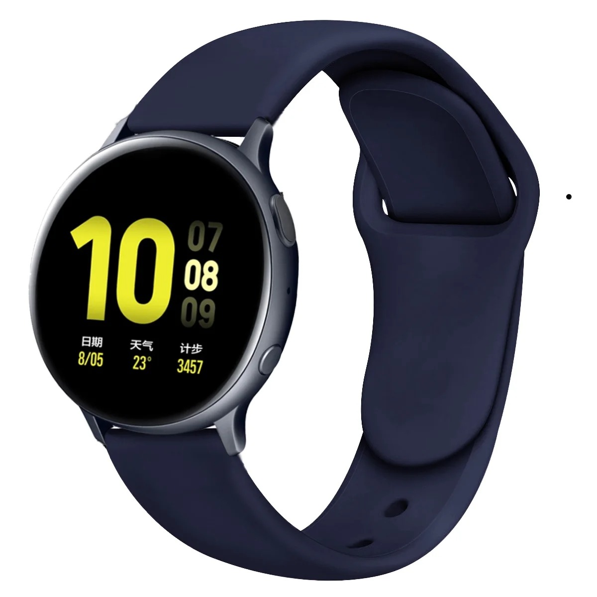 Correa de silicona de 20mm y 22mm para pulsera Garmin Vivoactive 3 4 5 Forerunner 645 245 255 55 pulsera Garmin Venu/3/2/SQ/2 Plus: Blue pink / 12 mm