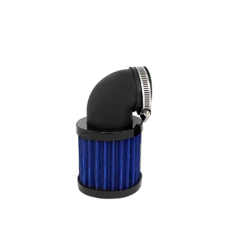 28–48 mm Universal--Motorrad 90 ° Biege Luft Aufnahme Filter Reiniger Schmutz Fahrrad BobberChopper Cafe Rennfahrer alt Schule: Lavendel
