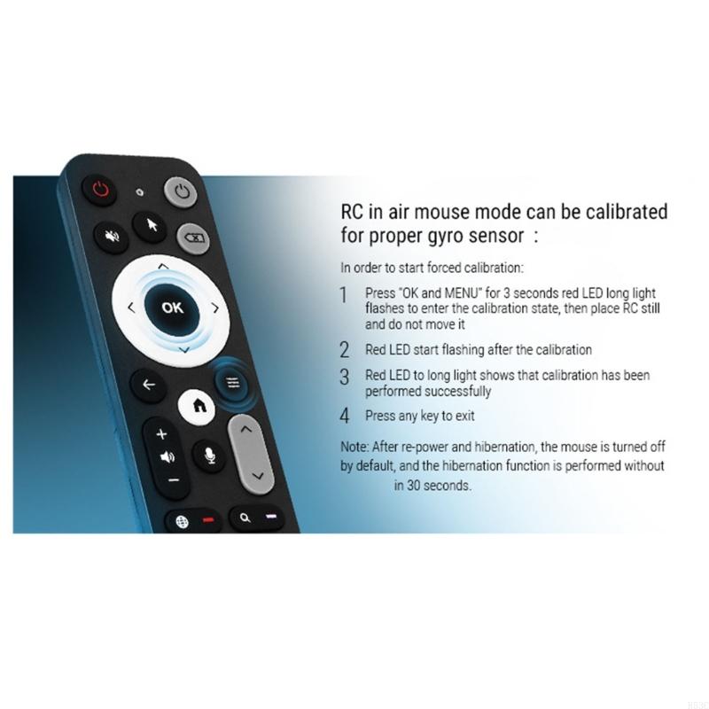 UR02 Remote Controls with Advanced Gyro Technology and Voice Features for Ugoos TOX1 TOX3 TOX4 AM8PRO AM6B PLUS X4