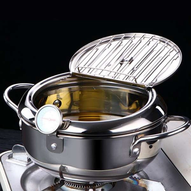 cuisine profonde marmite thermomètre Tempura friteuse poêle contrôle de la température frit poulet marmite outils de cuisson