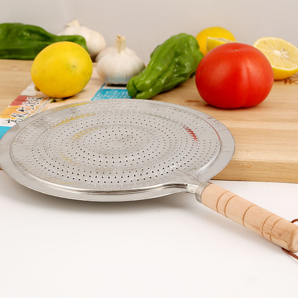 Heat Diffuser Coffee Insulation Pad Pan Mat Converter Disc Adapter Plate Heat Diffuser with Wooden Handle For Home Kitchen Tool