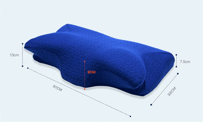 Orthopedic Latex 2 Size Physiotherapy Neck Pillow Slow Rebound Memory Foam Pillow Cervical Health Care Pain Release Bed Pillow