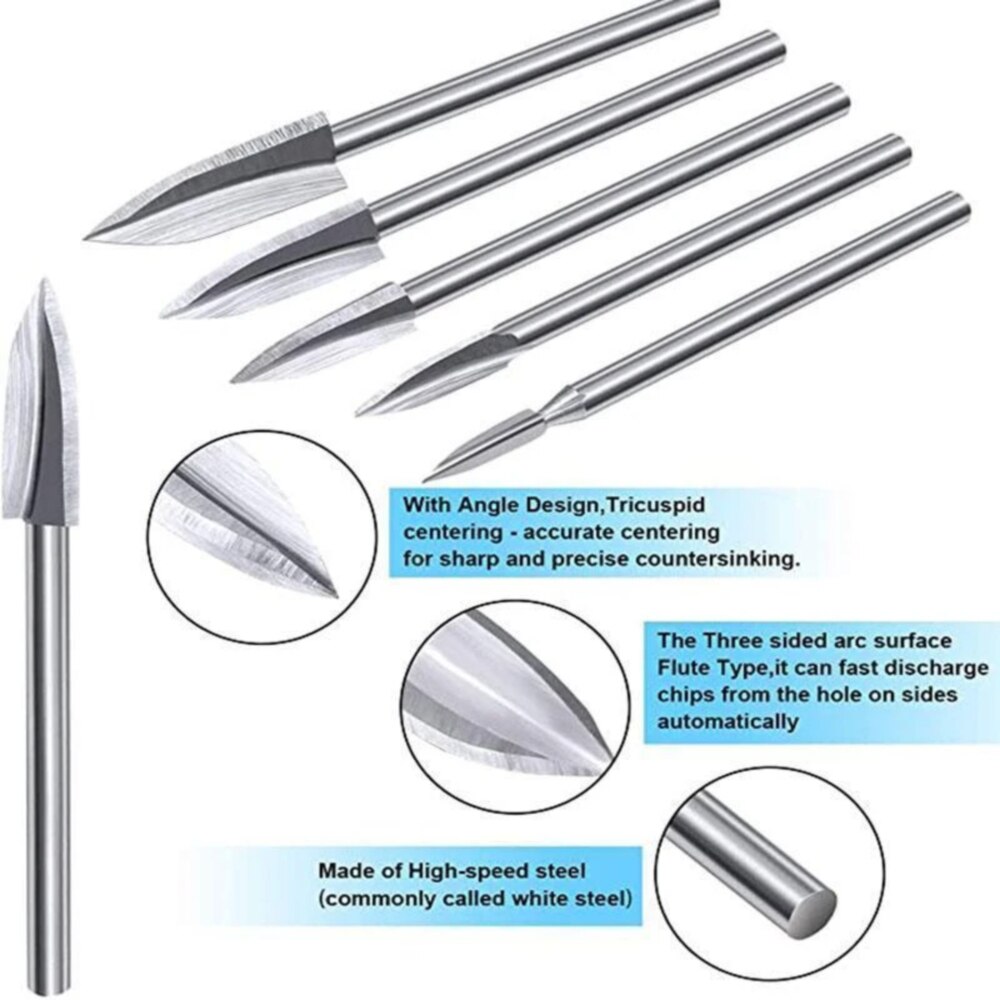 Wood Carving Drill Bit Set Cutting Tools For Woodworking Knife Wood Carving Tool Carpentry Wood Cutting Tools Workdrill Bit Set