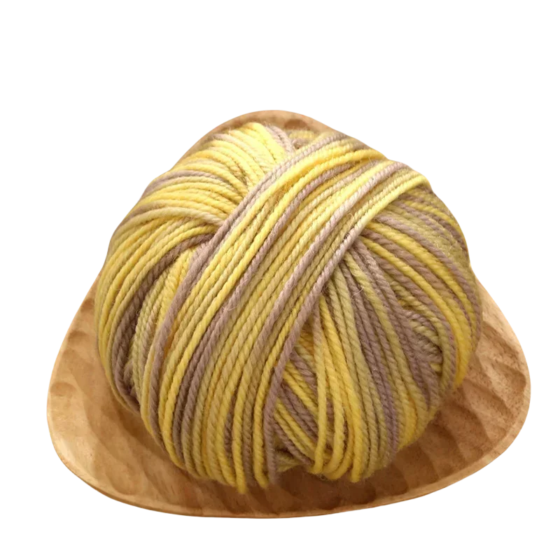 50g Sectional Dyed Colorful Wool Yarn for Knitting Sweaters Gloves Scarves Yarn To Make Hand-Knitted Crochet Thread Yarn: Silver