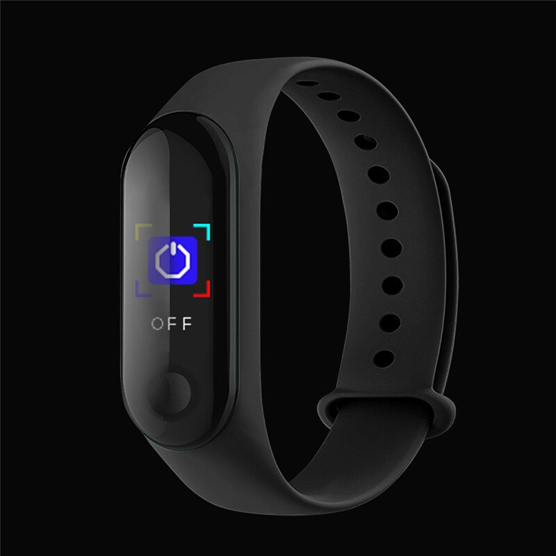Smart Fitness M3 Smart Band Wristband Blood Pressure/Heart Rate Monitor/Pedometer Sports Bracelet Health Fitness Bracelet: Black