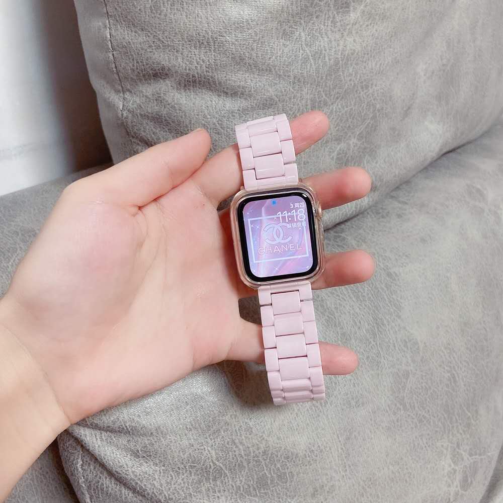 Nieuwste keramische armband voor apple watch-band 38mm 42mm 40mm 44mm riem voor iwatch-band serie 4 3 2 1 serie 5: Roze / Voor 38mm en 40mm