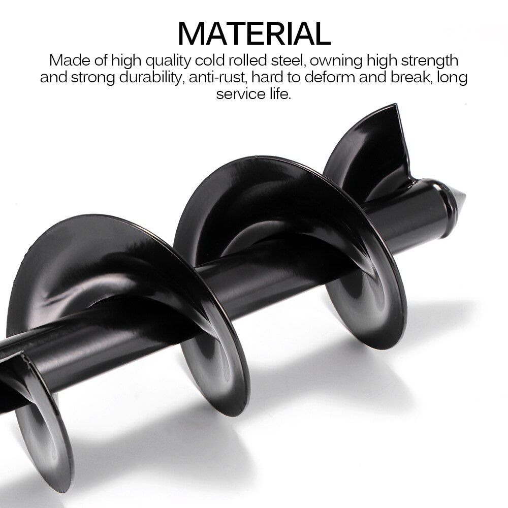 Garden Auger Drill Bit Tool Spiral Hole Digger Ground Drill Earth Drill For Seed Planting Gardening Fence Flower Planter