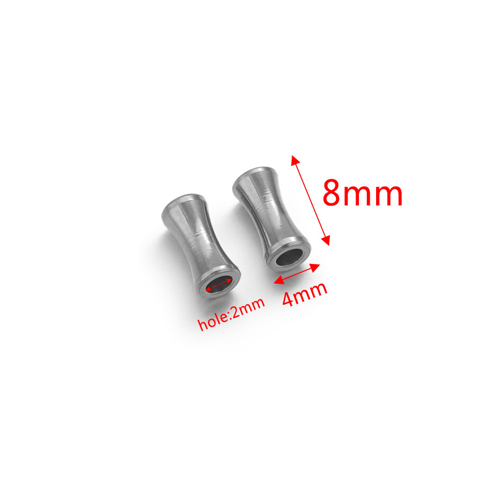 10 Stuks Roestvrijstalen Buis Kralen Bedels Voor Armbanden Ketting Diy Spacer Losse Kralen Sieraden Benodigdheden Kraal Accessoires: green