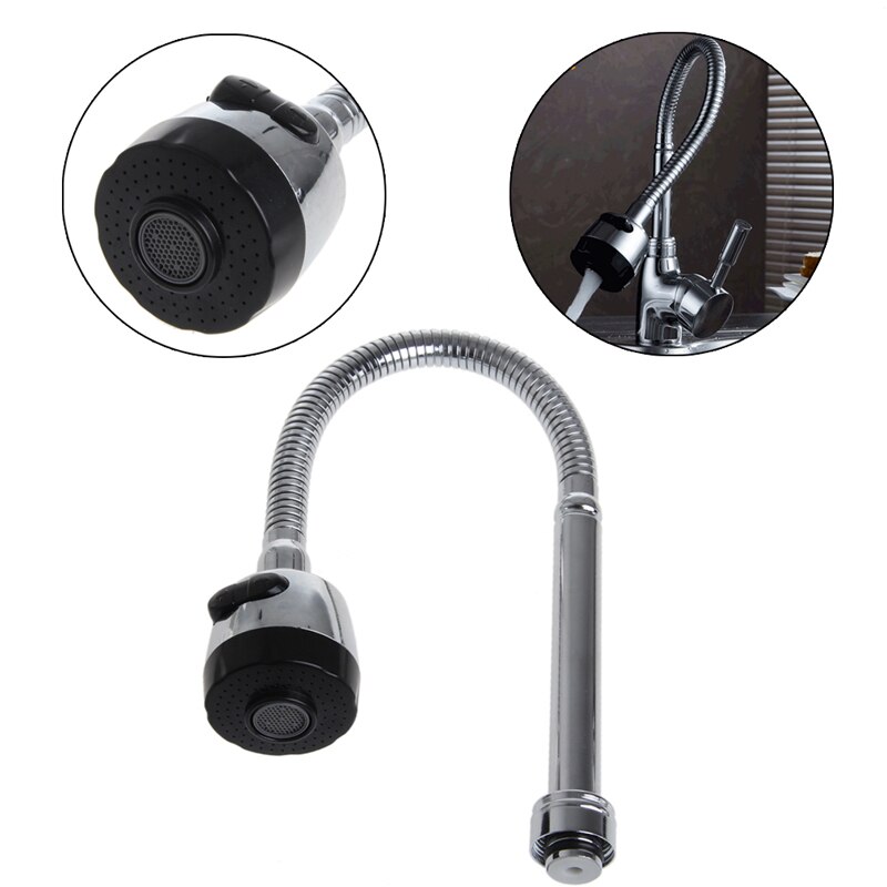 Kök bar kran slang dubbel hål vatten zink legering ersättning kran 48cm