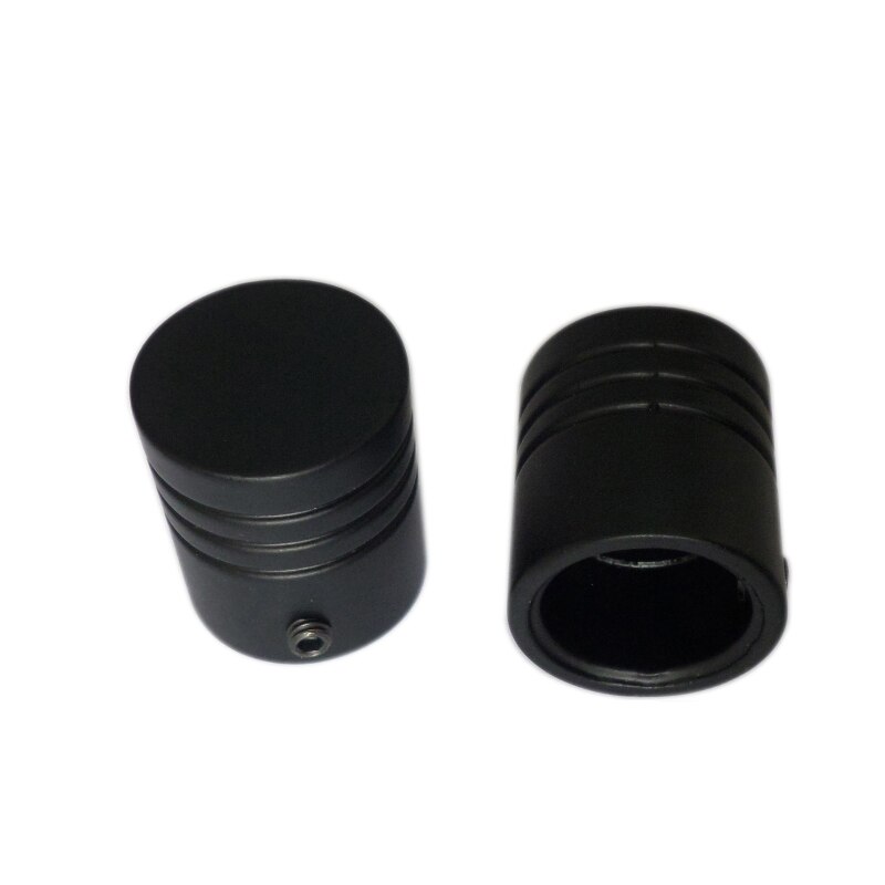 D16mm haste de cortina cilindro de cabeça decorativa, acessórios de cortina materiais para decoração de janela