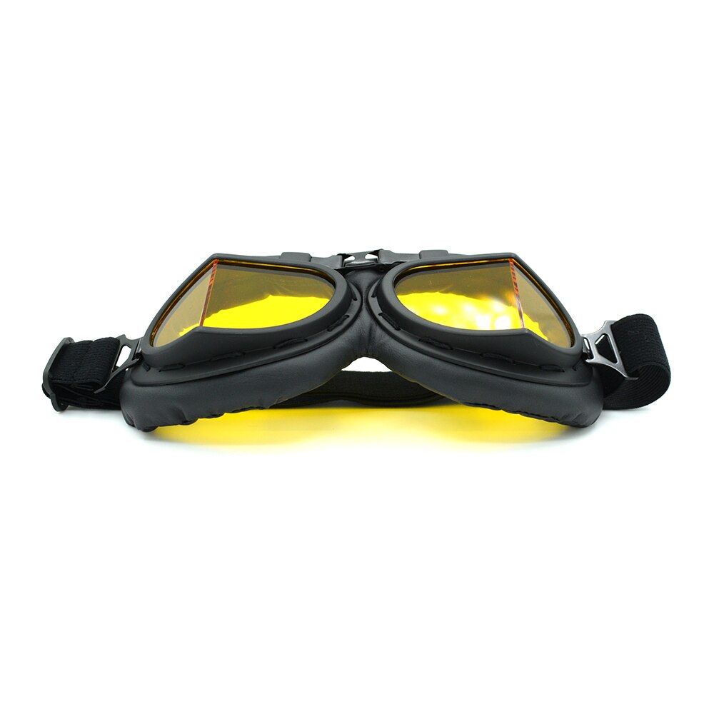 Gafas para moto Vintage casco gafas Retro piloto de scooter gafas de sol con lente multicolor