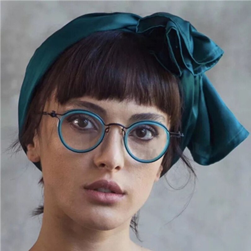 Japanische Hand-gemacht Hohl Titan Acetat retro Runde Brille Rahmen Für Männer Frauen Optische Verordnung Myopie Brillen Rahmen