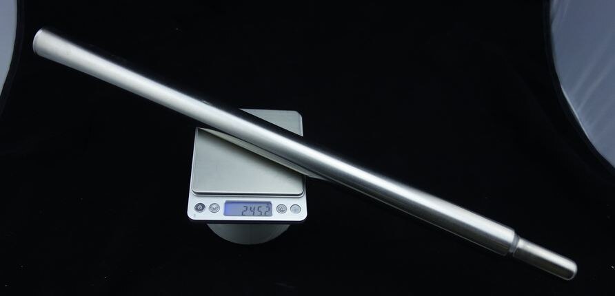 Tija de sillín ultraligera de titanio/Ti, apta para Brompton bike-31.8mm-245g a 285g-acampanada