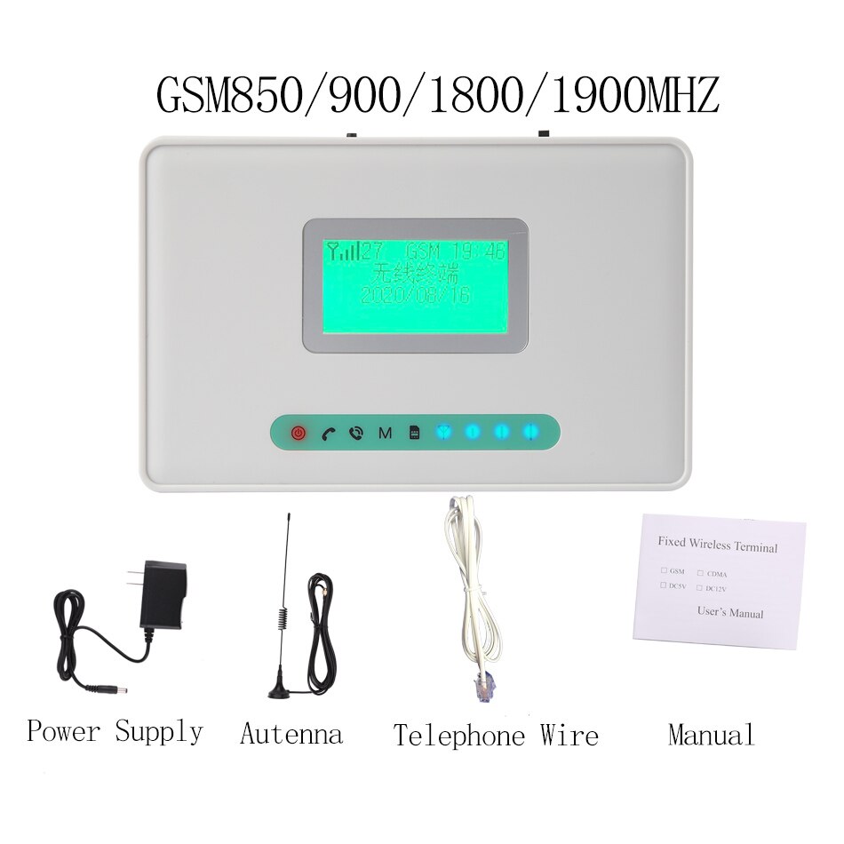 Terminal sans fil fixe FWT 100-240V, GSM SIM, 1900/1800/900/850MHZ