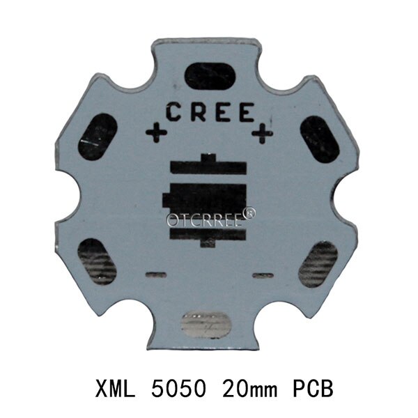 Cree XML2 XM-L2 XML T6 5050 led pcb płyta aluminiowa radiator płyta podstawowa płytka drukowana 32/25/20/16mm dla DIY światła: XML 5050 20mm PCB / 500 Pieces