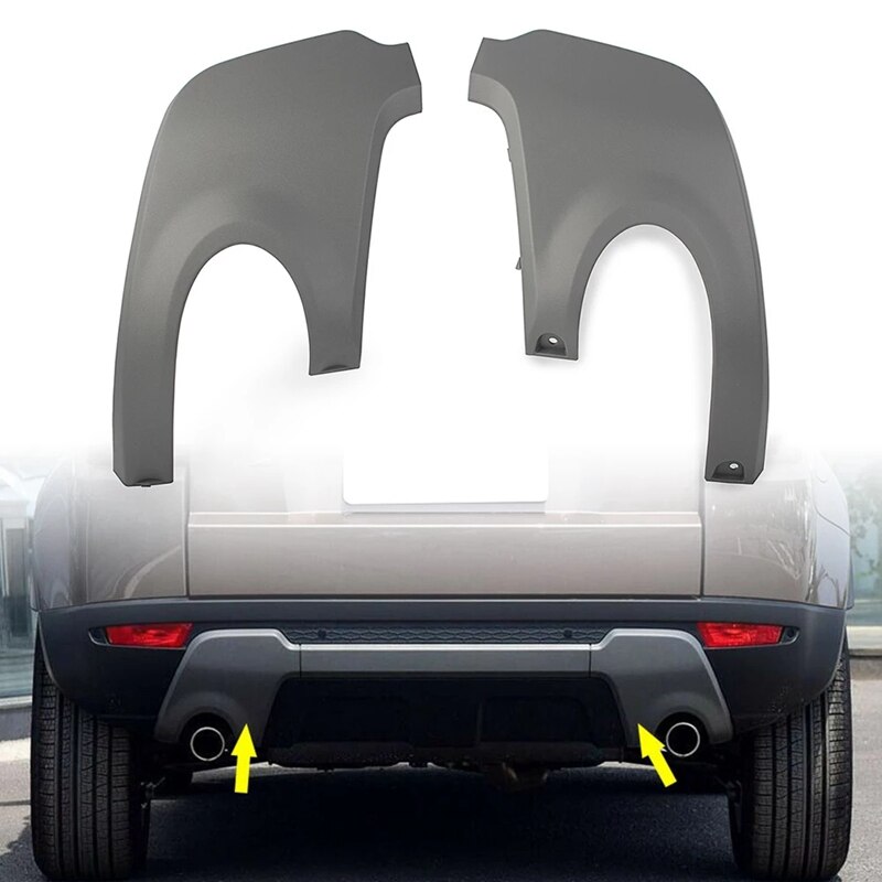 Auto Side Rear Uitlaatpijp Trekhaak Cover Trim Voor Land Rover Range Rover Evoque