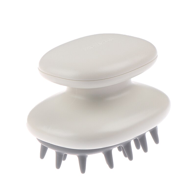 Handheld ABS Scalp Shampoo Massage Brush Washing Shower Hair Comb Mini Head Meridian Massage Comb: White