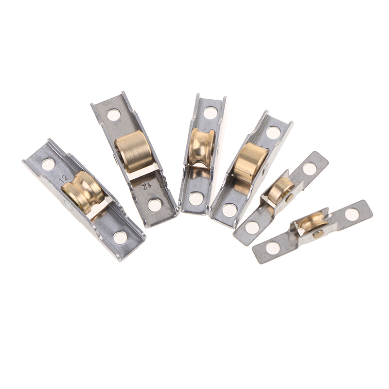 Polea de ventana de acero inoxidable, poleas superiores e hacia abajo de vidrio, rueda de puerta corredera, corredor de rodillo, polea de pista de rueda silenciosa, muebles, 1 ud.