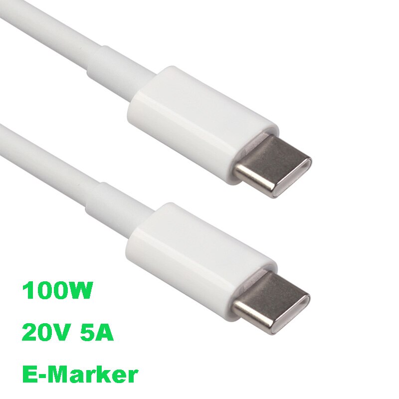 100W 5A PD USB C na USB typ C kabel dla Macbook Dell XPS Xiaomi Huawei szybkie szybkie ładowanie 4.0 rodzaj-c PD ładowarka kabel e-znacznik: 2 m