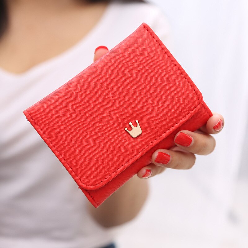 Women's Wallet Short Women Coin Purse Crown Wallets For Woman Card Holder Small Ladies Wallet Female Hasp Mini Clutch For Girl: 4