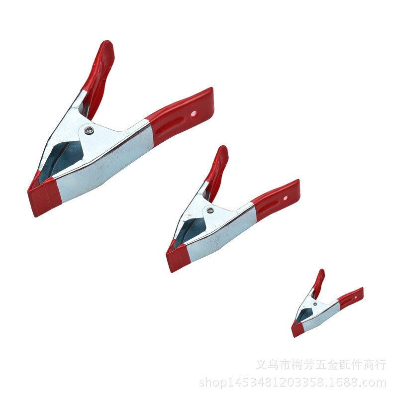 10PCS Metal Spring Clamps 2" Clip Soft Plastic Tips Grip Photos Craft