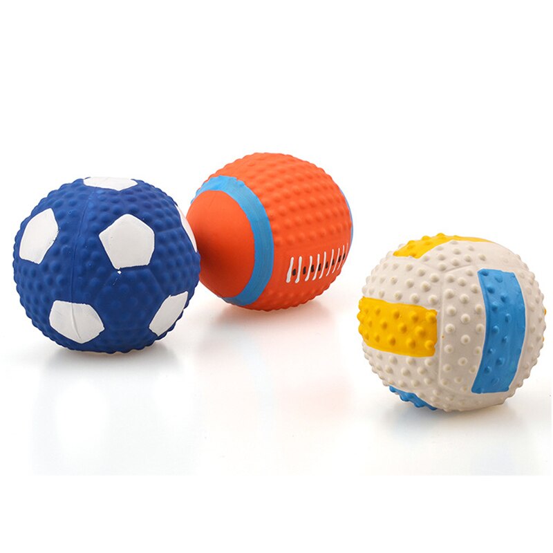 Pu Trage Bounce Platte Rugby Schuim Spons Stevige Bal, Voetbal, Volleybal, hond Tanden Slijpen Speelgoed Bal