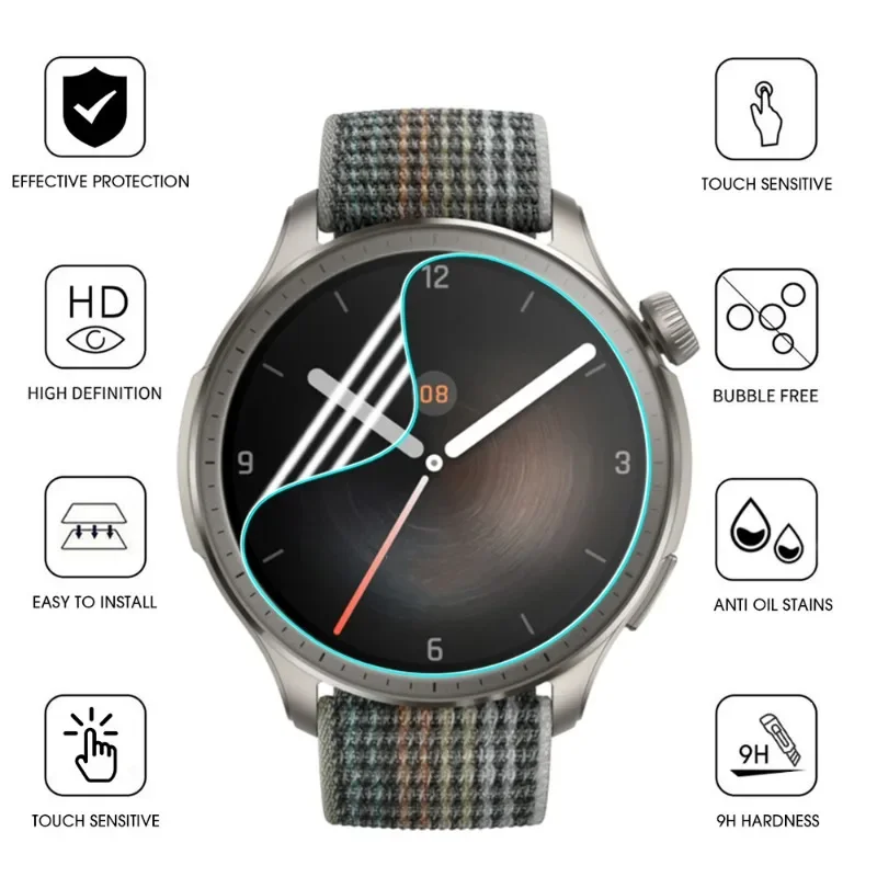 Doorzichtige Anti-Kras Beschermende Film Voor Amazfit Balans Hydrogel Film Voor Amazfit Balans Smartwatch Screenprotector Accessoires